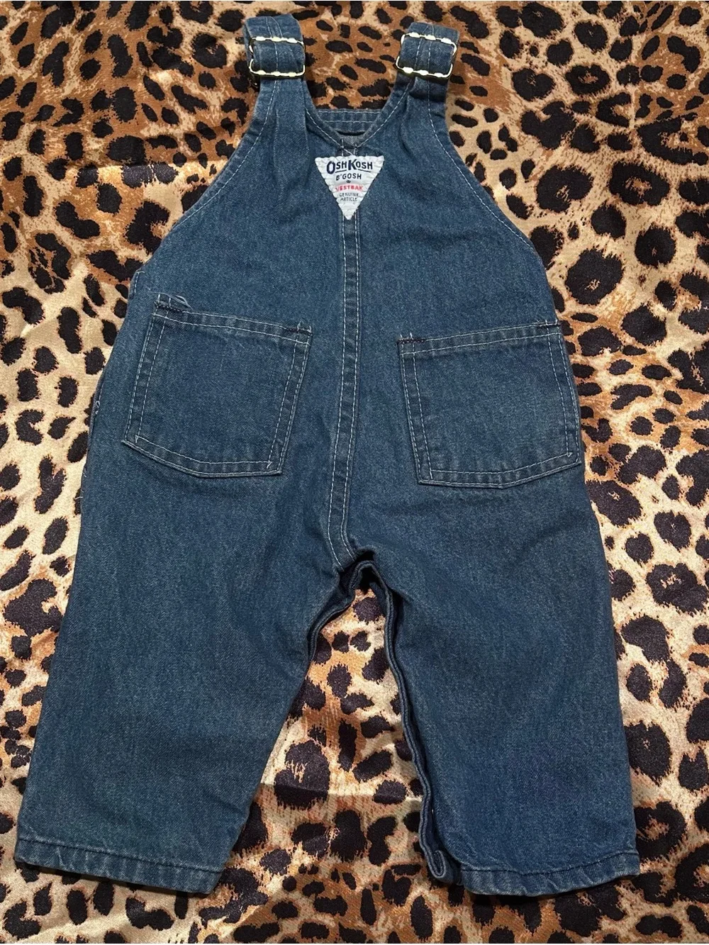 Vintage Baby OshKosh B'Gosh Vestbak Denim Bib Overalls